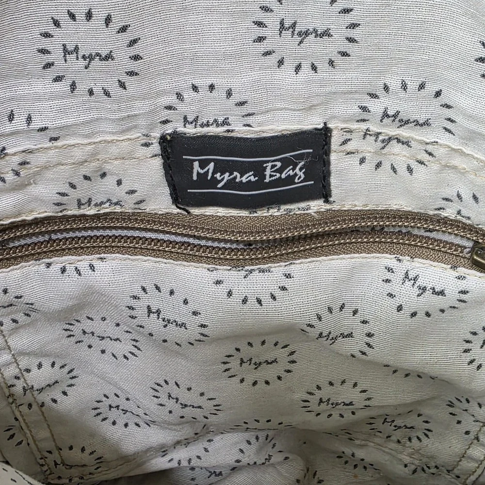 Myra Bag Flap Pocket Cowhide Shoulder Bag S-1125 - Picture 8 of 12
